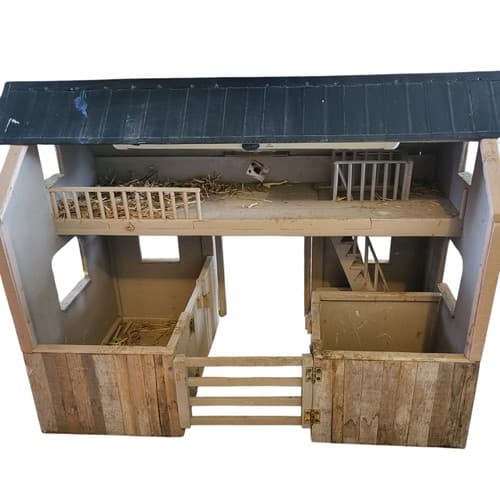 Handmade Real Wood Loft With Working Light 2 Stall Wood Barn - Thumbnail 12