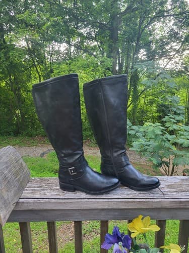 Baretraps Women's Yvonna2 Wide Calf Knee High Rising Boot Black Size 6M - Thumbnail 9