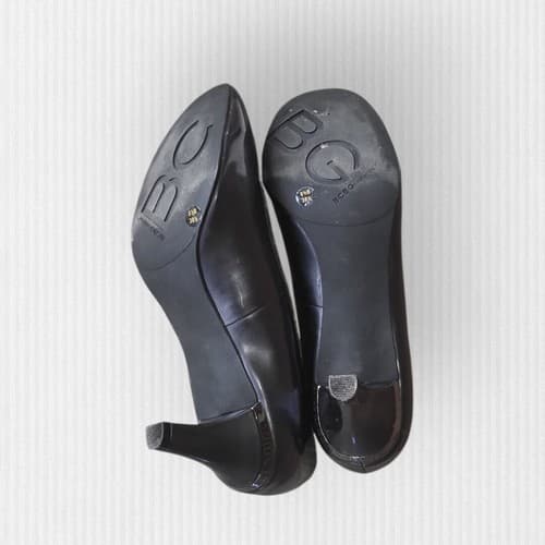 BCBGeneration Navy Gumby Patent Shoes Size 8.5M - Thumbnail 4