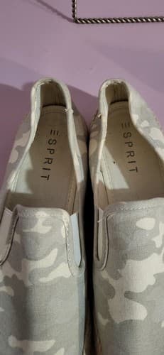 Esprit Womens Nadine Came Slip On Flat Shoes Light Suede Espadrilles Size 8.5 US - Thumbnail 4