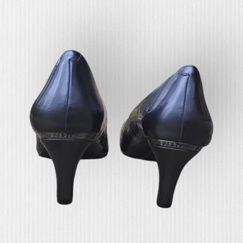 BCBGeneration Navy Gumby Patent Shoes Size 8.5M - Thumbnail 3