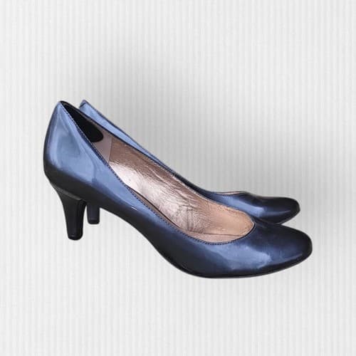 BCBGeneration Navy Gumby Patent Shoes Size 8.5M - Thumbnail 5