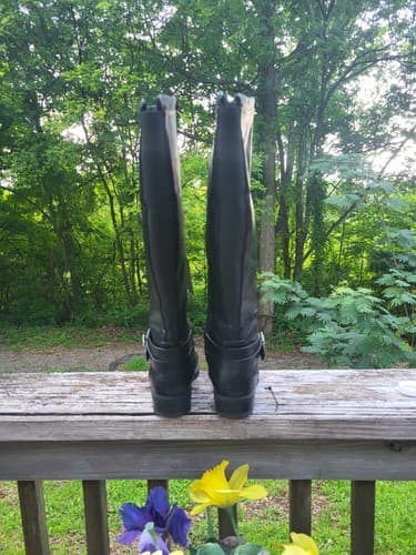 Baretraps Women's Yvonna2 Wide Calf Knee High Rising Boot Black Size 6M - Thumbnail 7