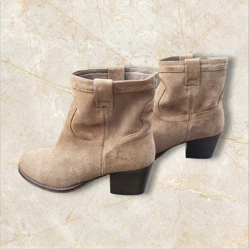 Steve Madden Women's Shakkerr Ankle Boots, Taupe Suede SIZE 8 M - Thumbnail 3