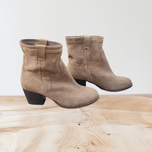 Steve Madden Women's Shakkerr Ankle Boots, Taupe Suede SIZE 8 M - Thumbnail 2