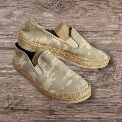 Esprit Womens Nadine Came Slip On Flat Shoes Light Suede Espadrilles Size 8.5 US - Thumbnail 2