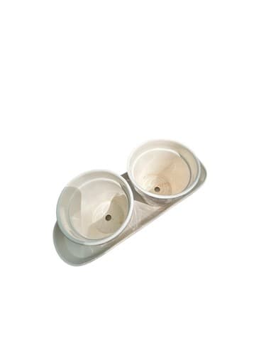 Rae Dunn Flower Pot & Tray Gift Set Plant Grow - Thumbnail 2