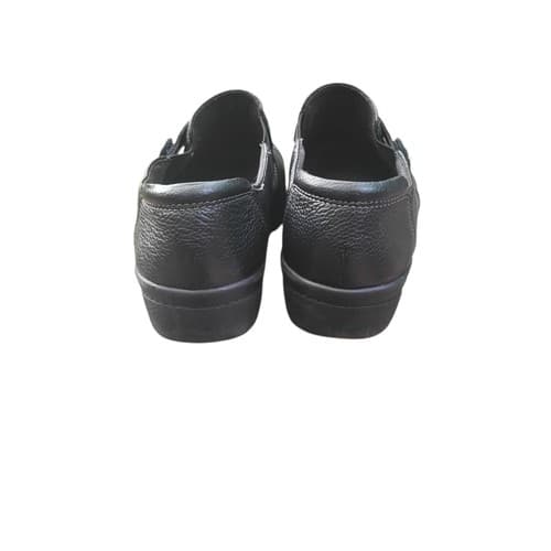 CLARKS COLLECTION Women's Size 9.5 Black Cheyn Madi Slip On Leather Loafer - Thumbnail 5