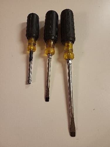 Klein Tools General Purpose Screwdriver 602-4 In, Nutdriver, 6 In Set Of 3 - Thumbnail 2