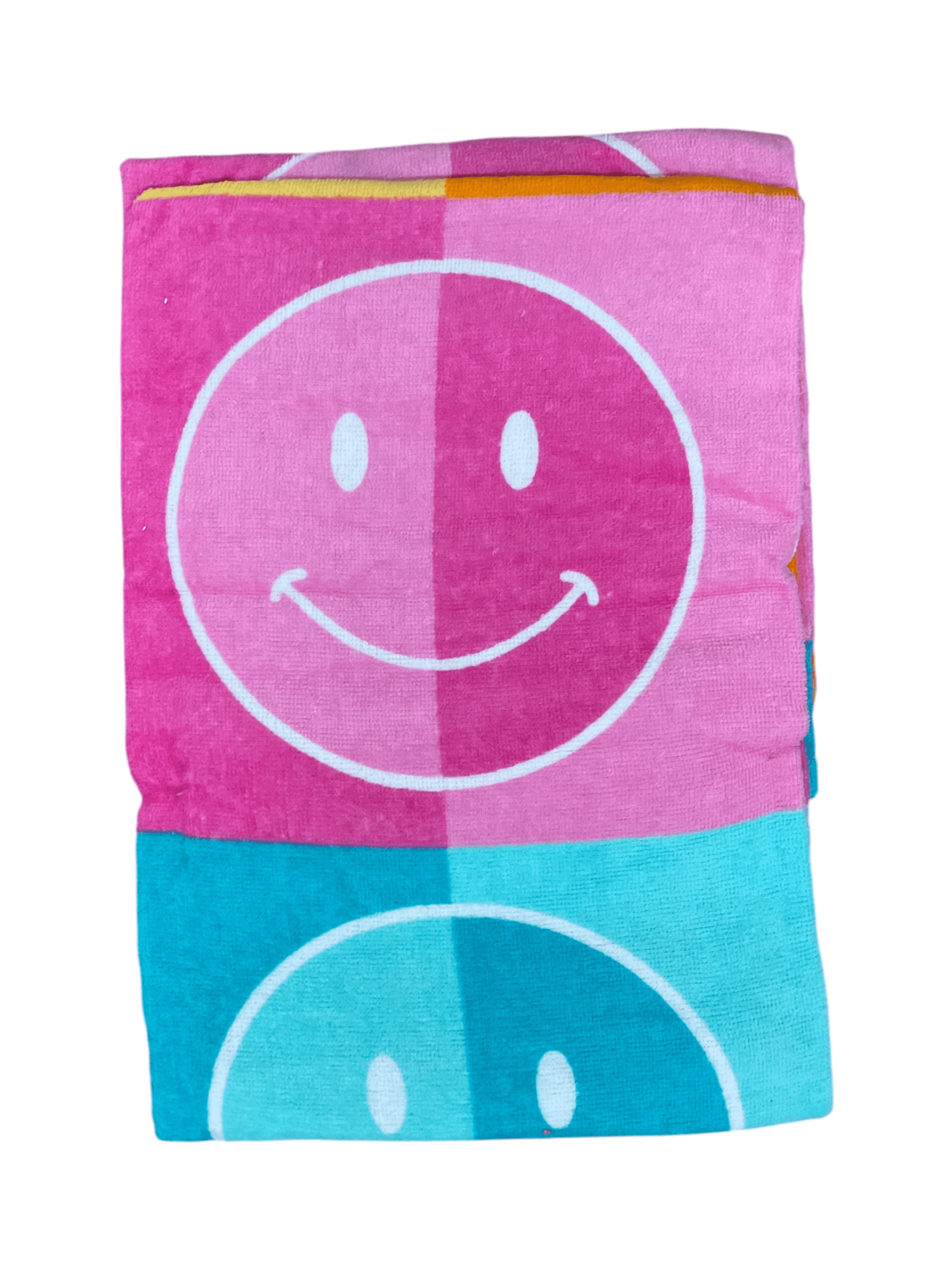Mainstays Smiley Face Beach Towel 28x60 Quick Dry - Thumbnail 2