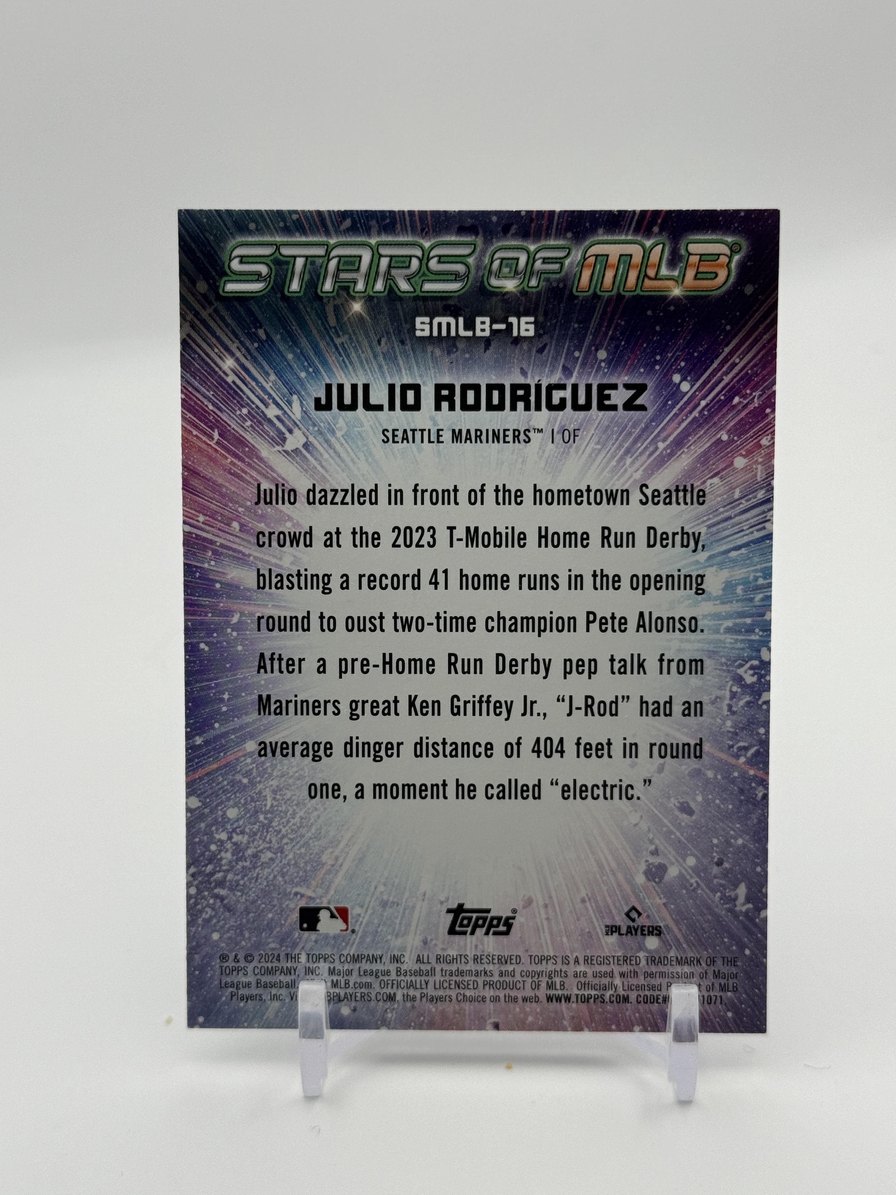 2024 Topps #SMLB-16 Julio Rodríguez Stars of MLB - Thumbnail 2