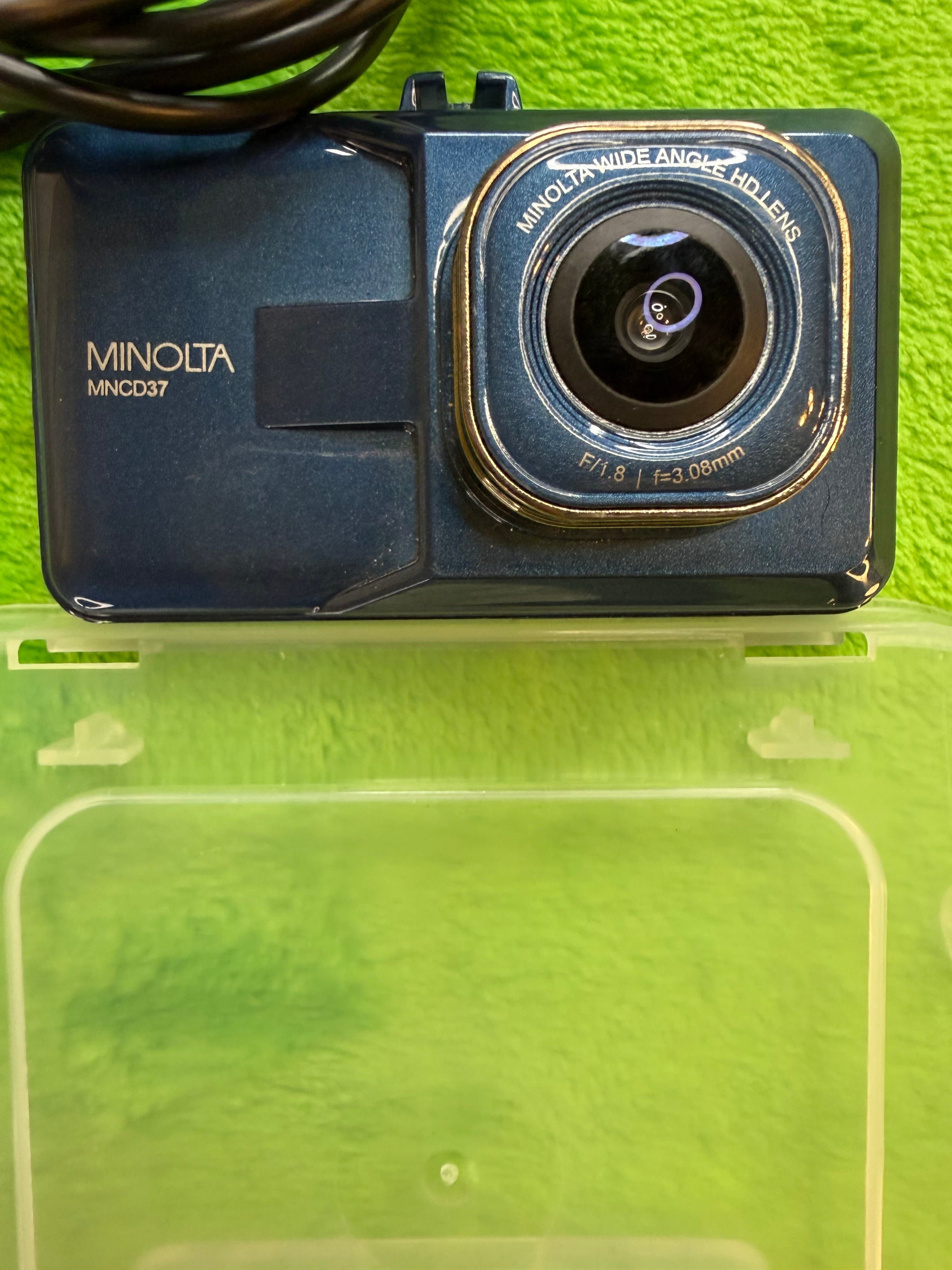 Minolta MNCD37 1080p Dash Cam Blue w/ Car Charger, Tested - Thumbnail 2