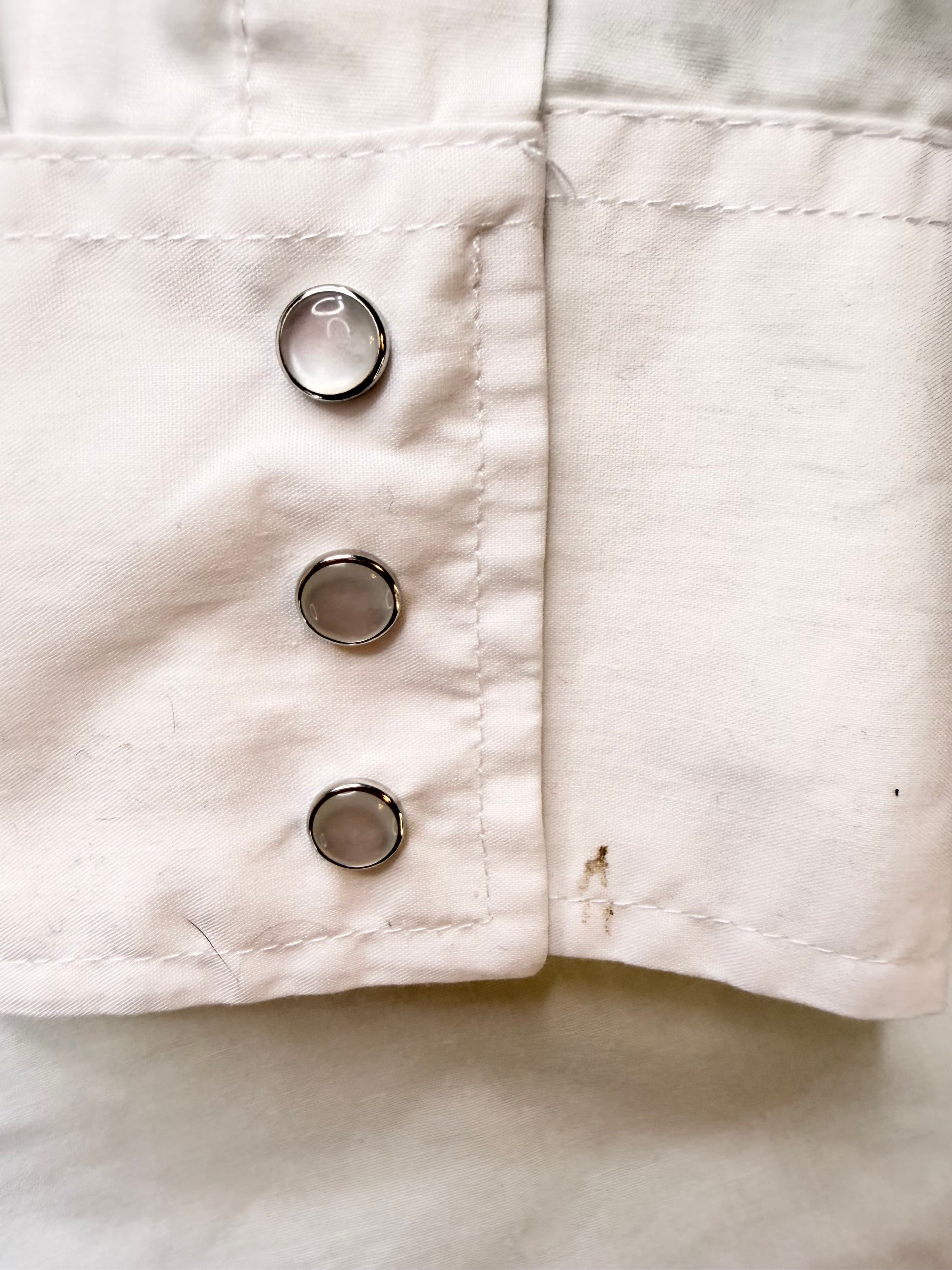 Plains Western Wear Pearl Snap Shirt Big Man Sz 2X White - Thumbnail 7