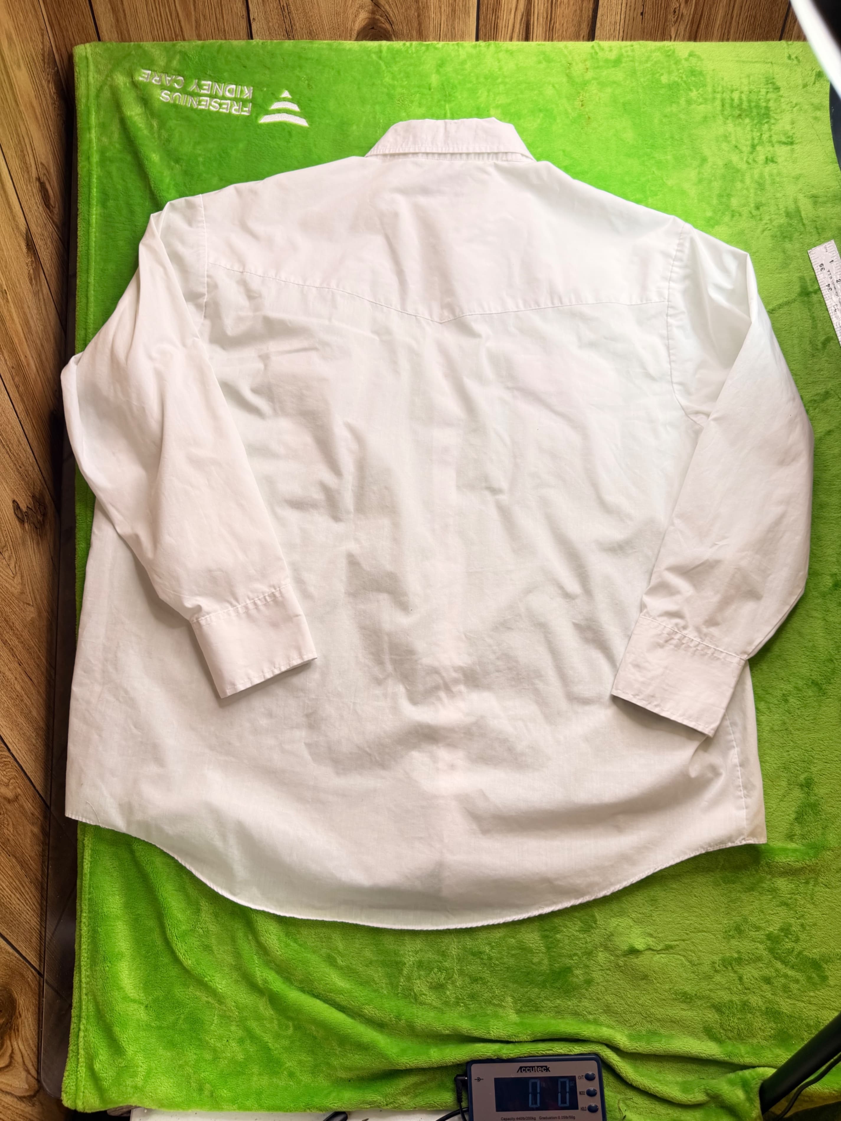 Plains Western Wear Pearl Snap Shirt Big Man Sz 2X White - Thumbnail 2