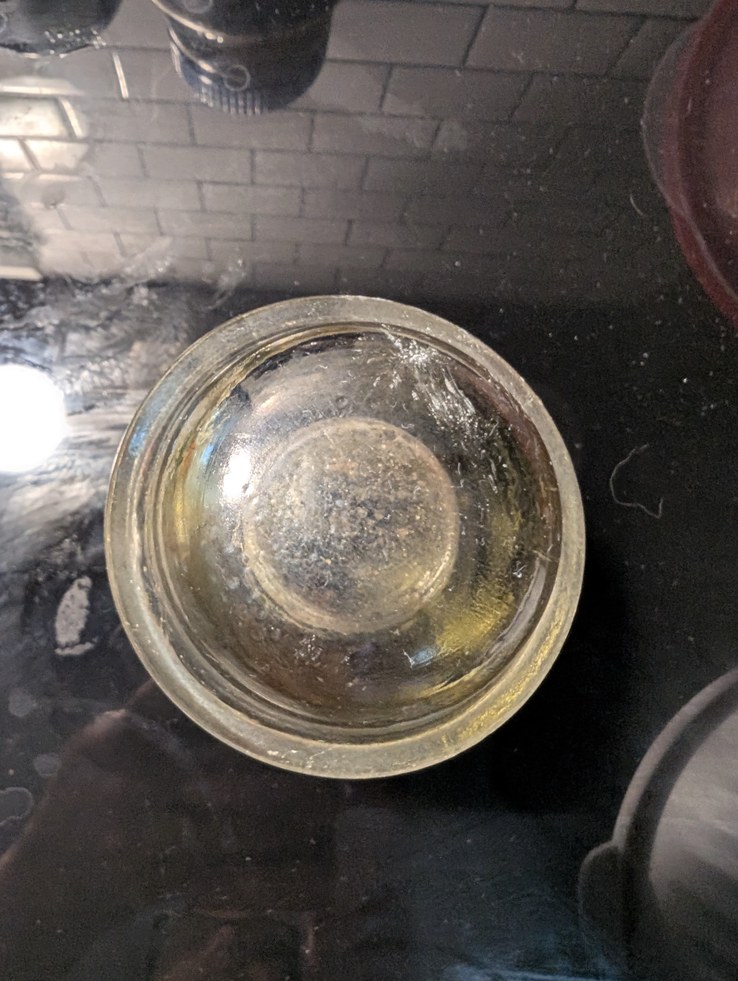Vintage Glass Insulator Clear/Amber Utility Pole Collector Glass Shabby Industry - Thumbnail 3