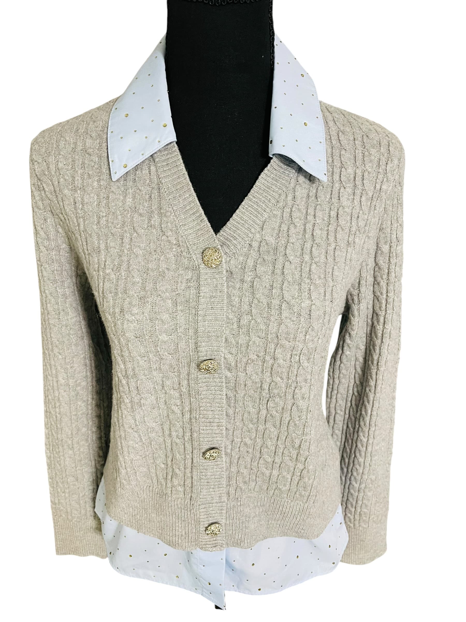 Nanette Lepore Cardigan Combo Top - Thumbnail 5