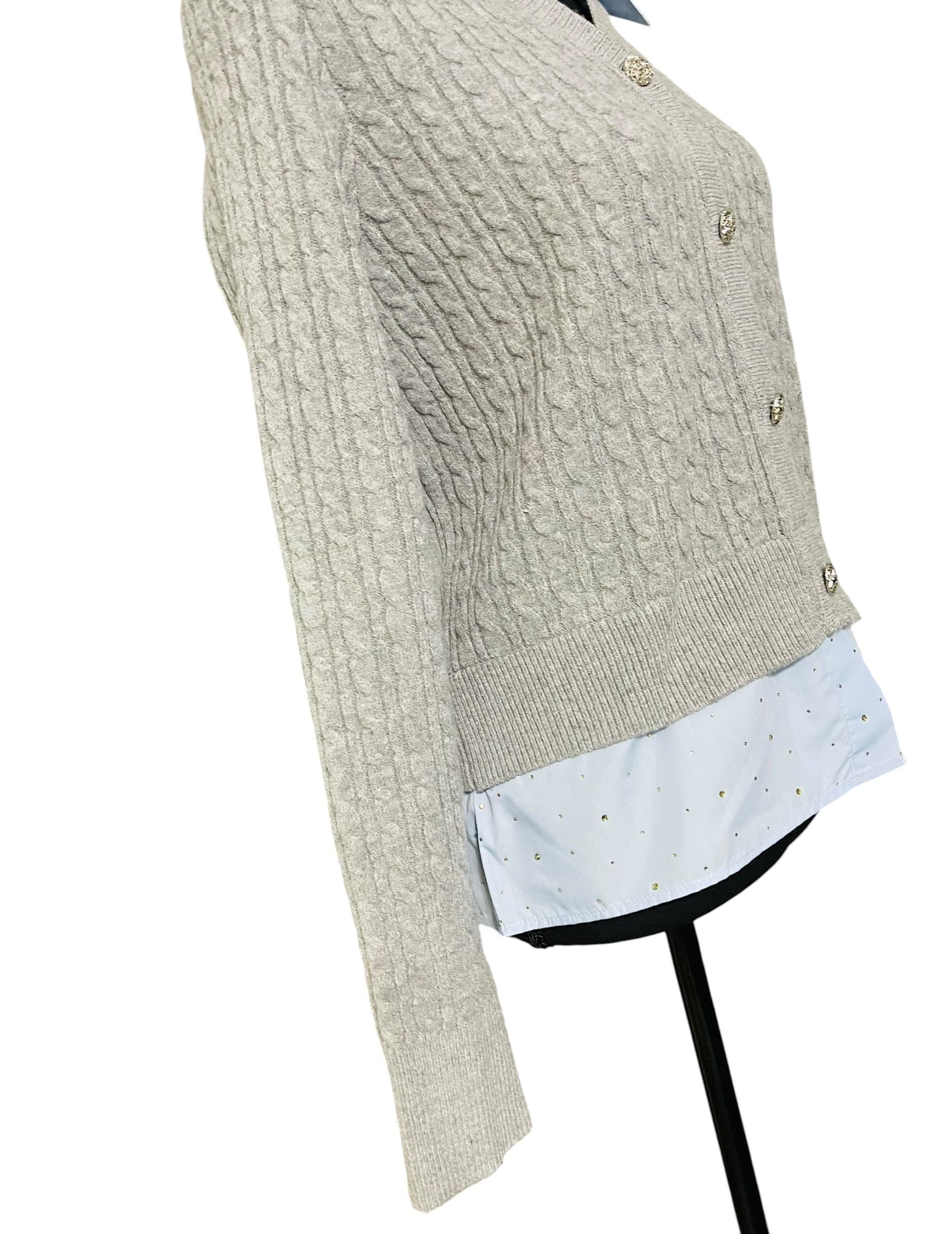Nanette Lepore Cardigan Combo Top - Thumbnail 6