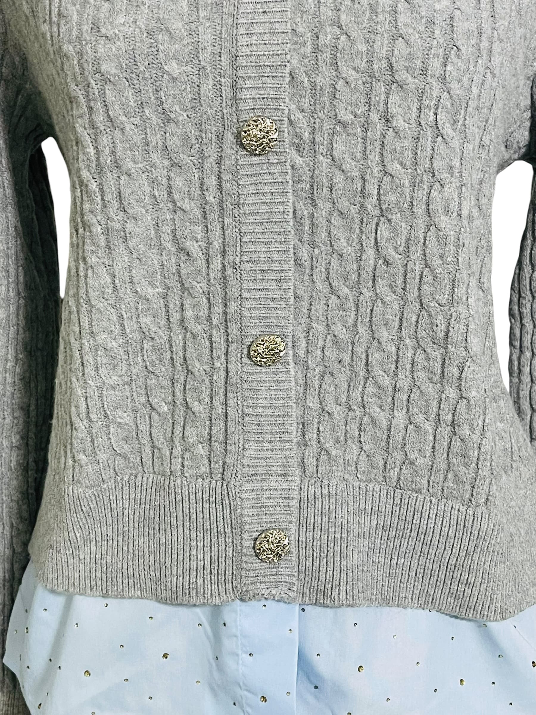 Nanette Lepore Cardigan Combo Top - Thumbnail 4