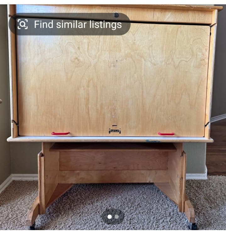 Kaplan Rolling Storage Cabinet with Lockable Doors - Thumbnail 2