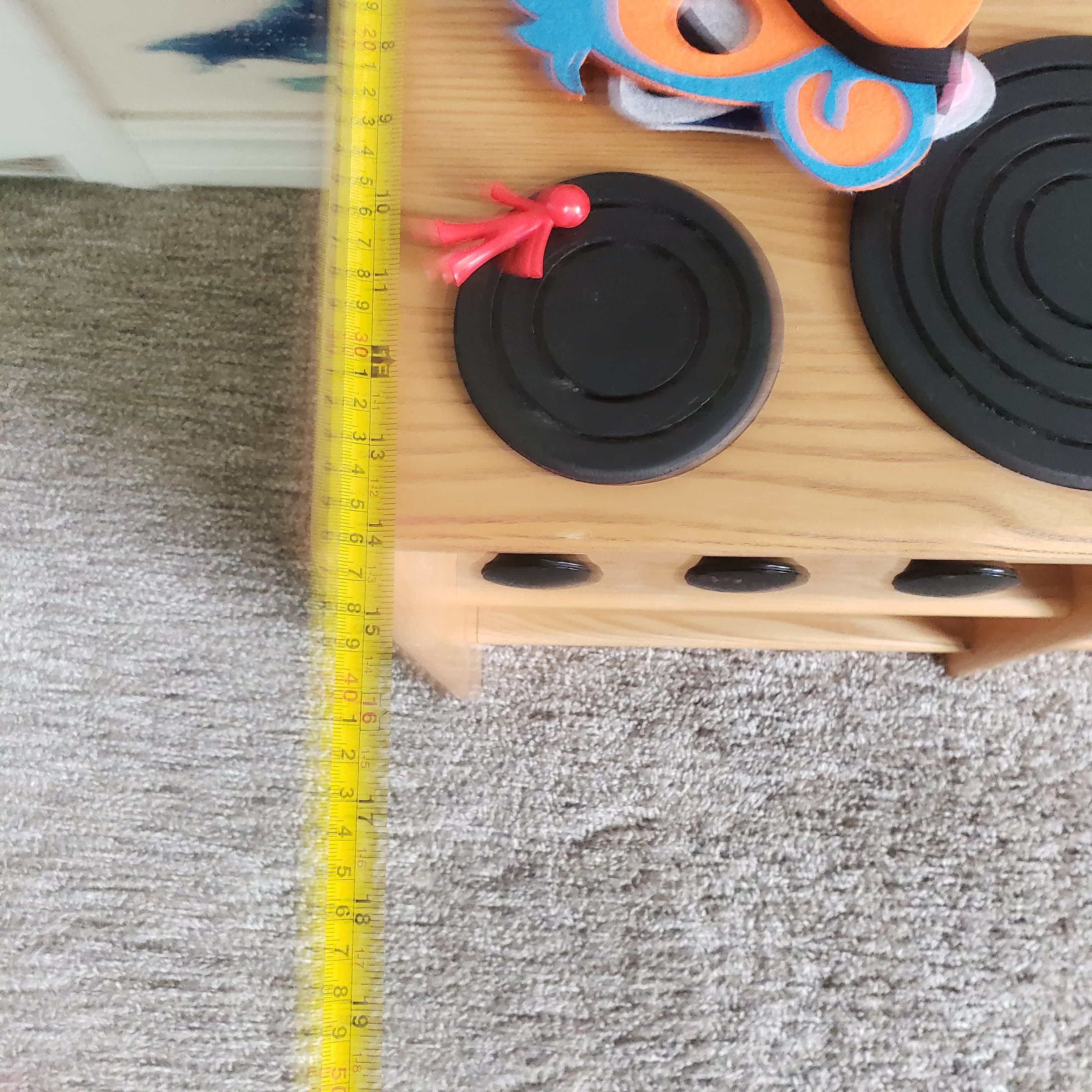 Kaplan Wooden Play Kitchen Stove with Shelves - Thumbnail 3