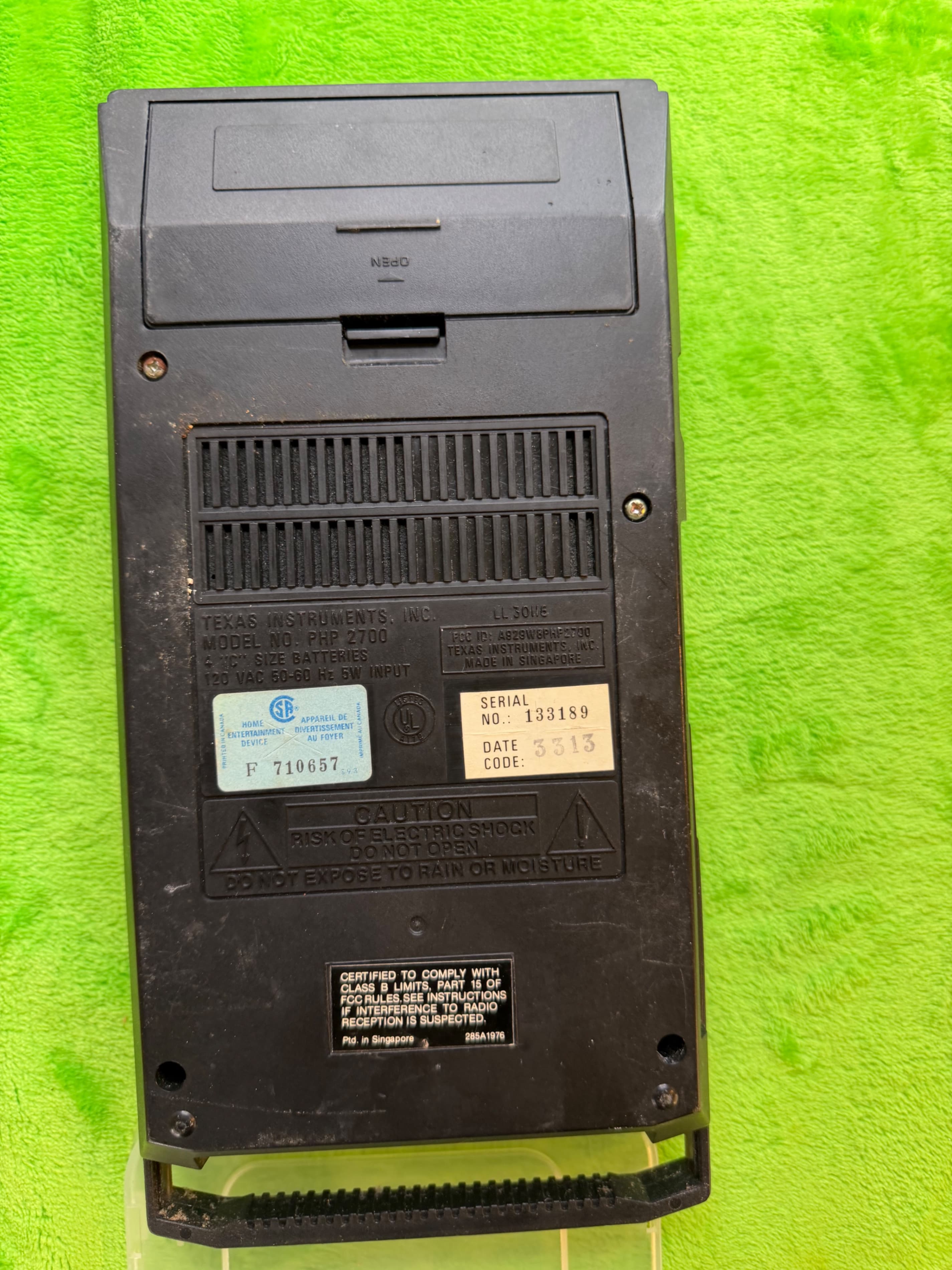 TI Program Recorder PHP 2700 Vtg Cassette - NOT WORKING - Thumbnail 3