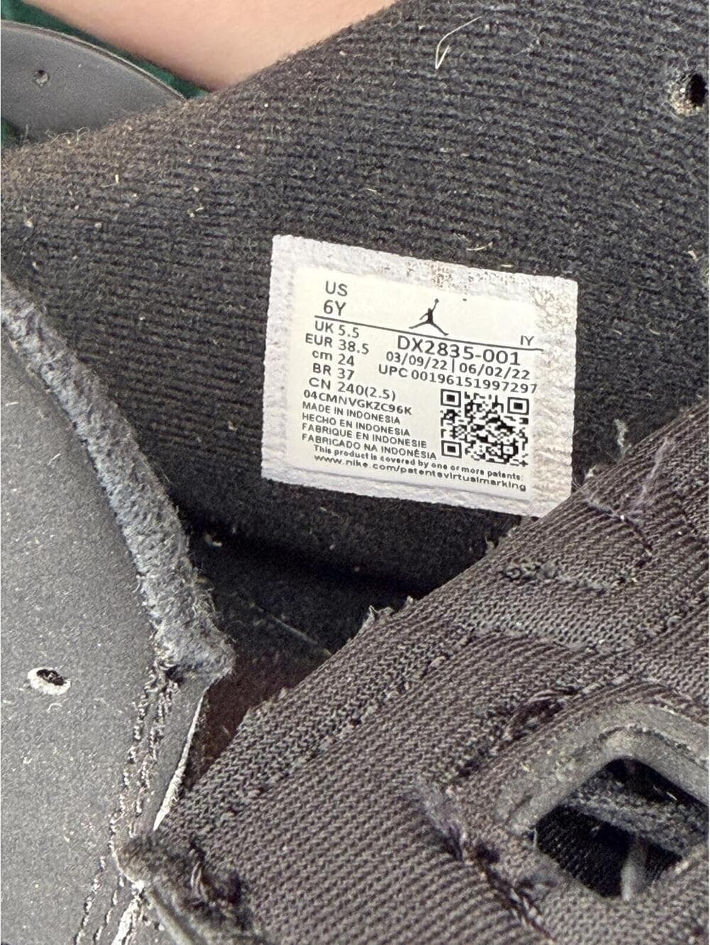 Air Jordan 6 Retro GS 'Chrome' Black Metallic Silver - Thumbnail 6