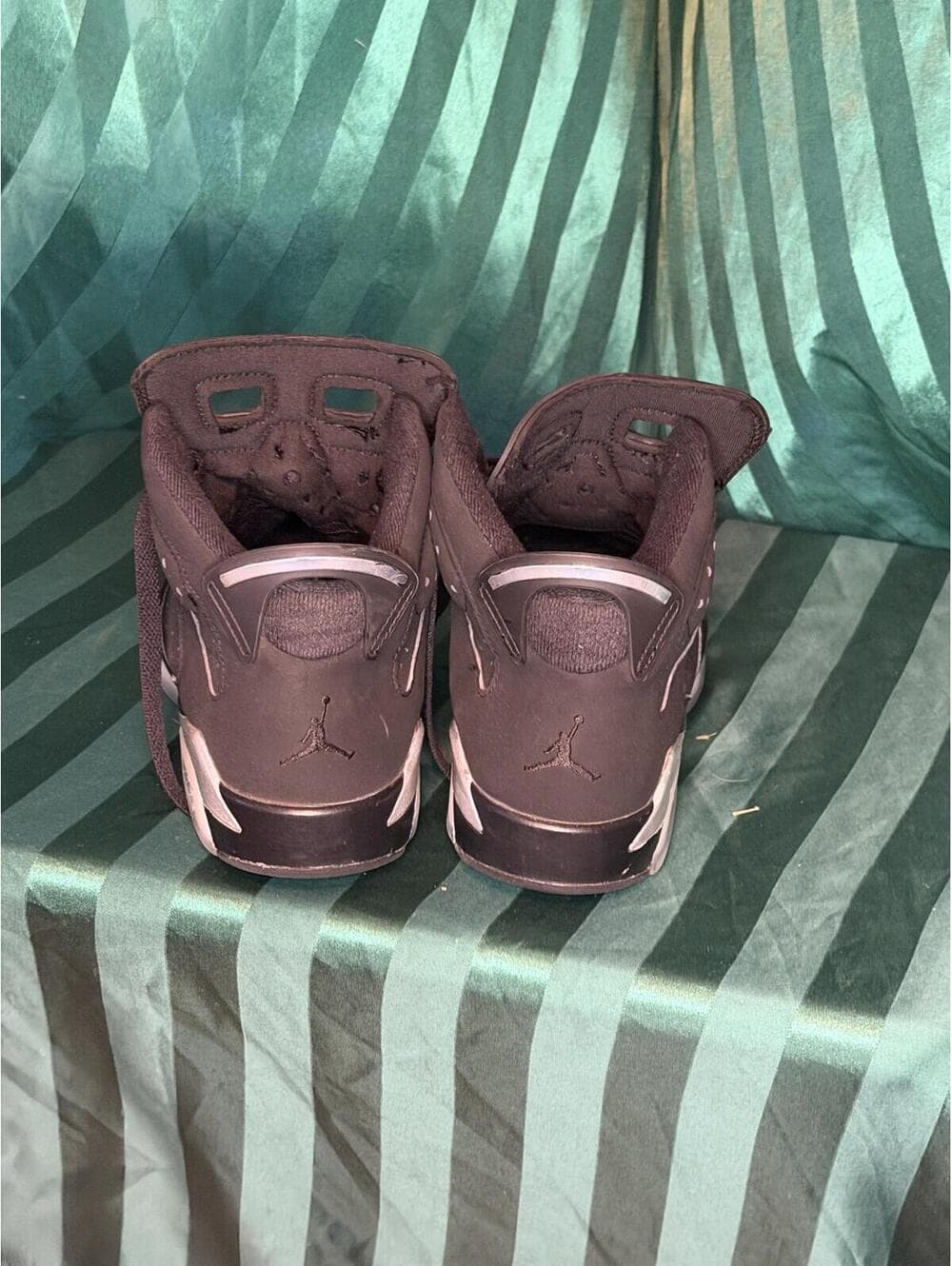 Air Jordan 6 Retro GS 'Chrome' Black Metallic Silver - Thumbnail 4