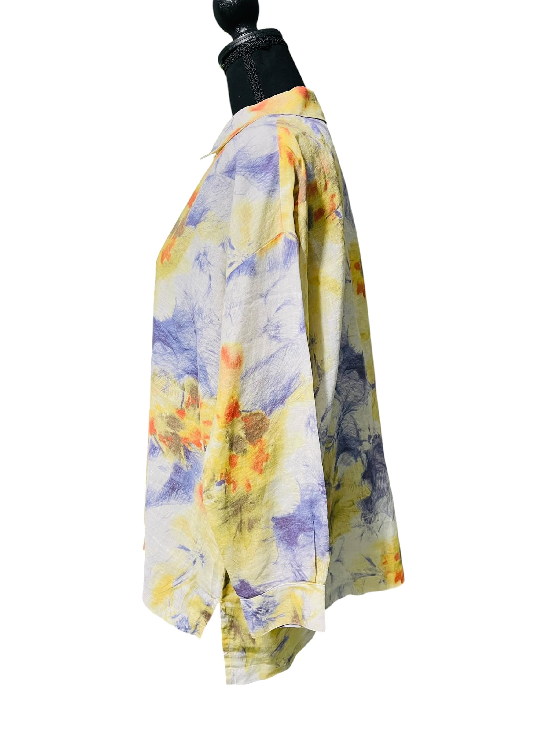 Go Silk Women’s Floral Button Up Blouse/Top - Thumbnail 6