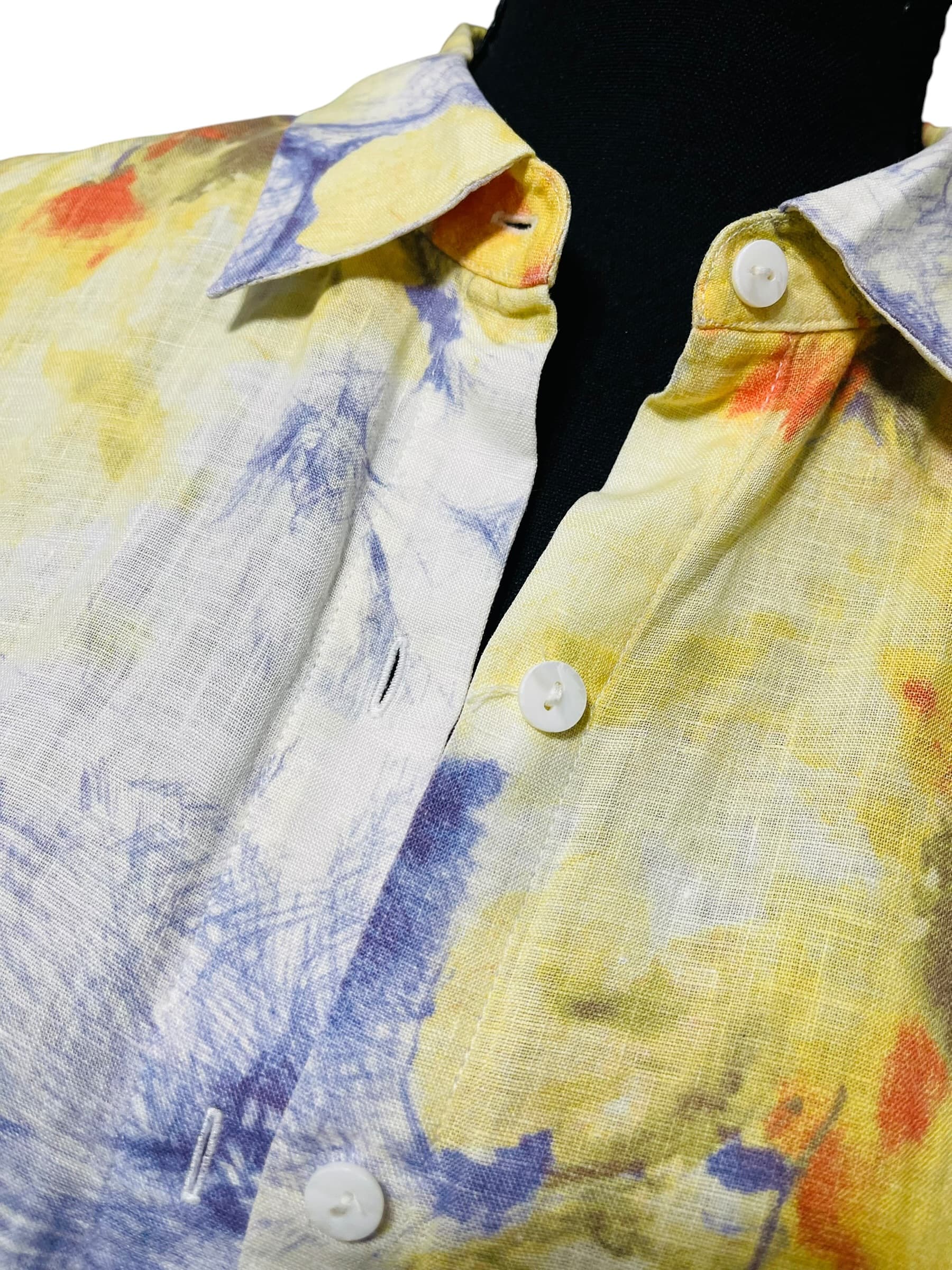 Go Silk Women’s Floral Button Up Blouse/Top - Thumbnail 9