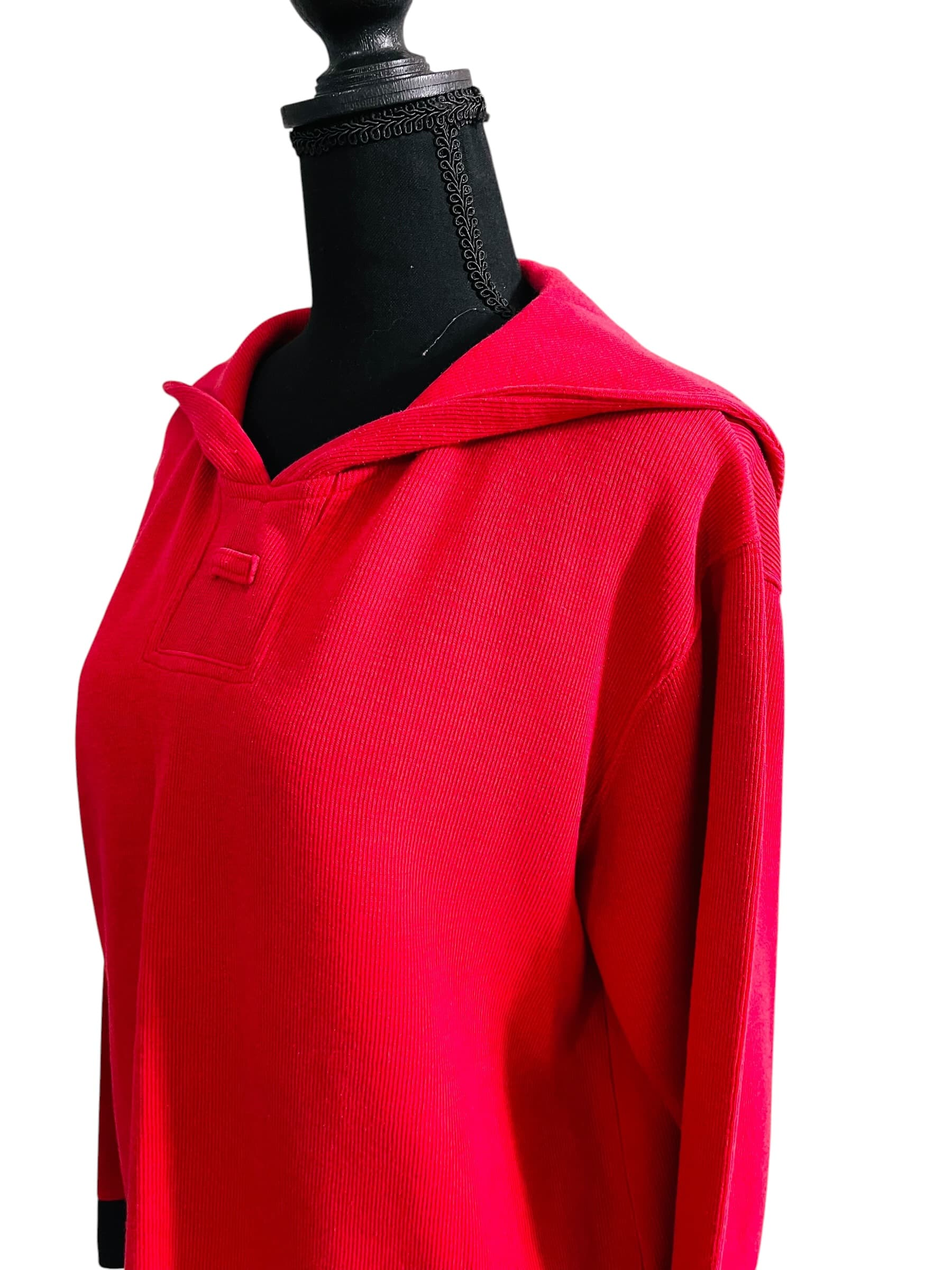 Mountain Lake Casuals Women’s Long Sleeve Sailor Collar Sweater - Thumbnail 7