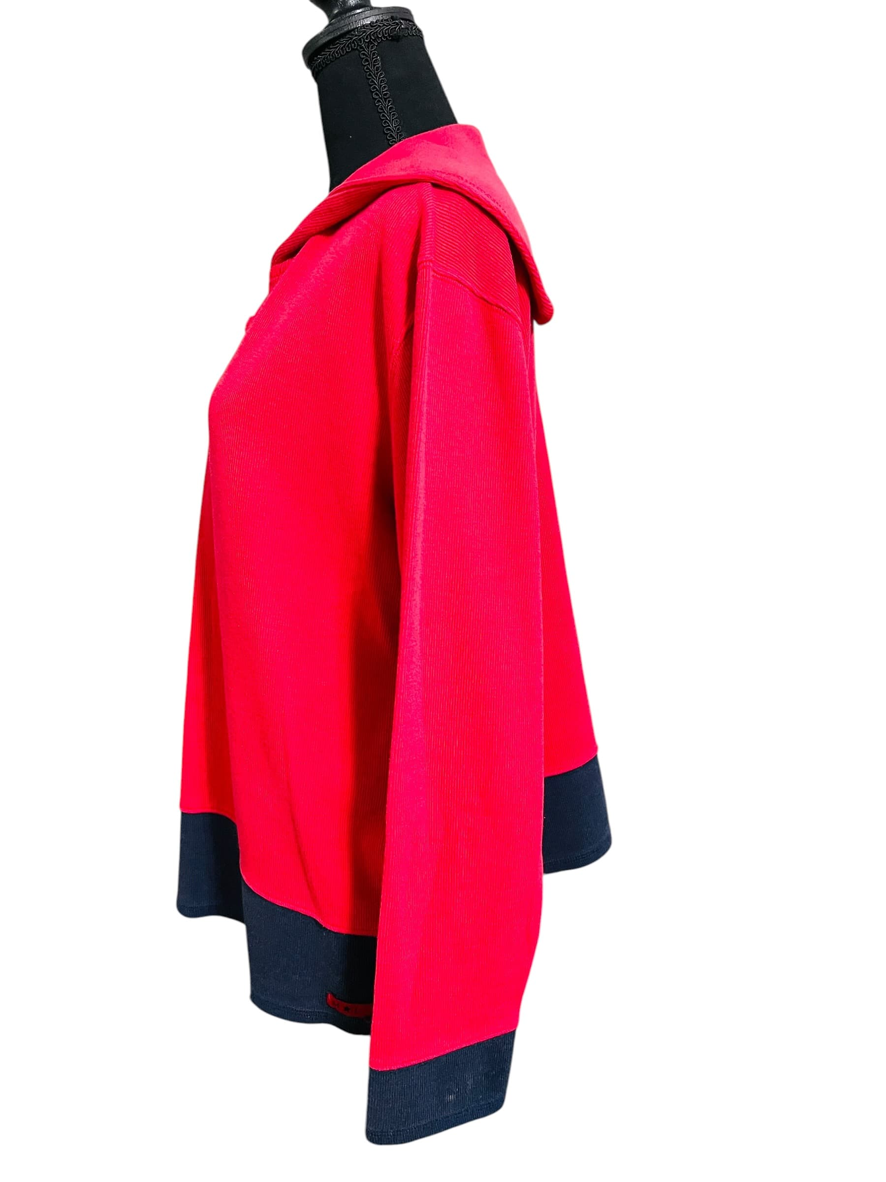 Mountain Lake Casuals Women’s Long Sleeve Sailor Collar Sweater - Thumbnail 8