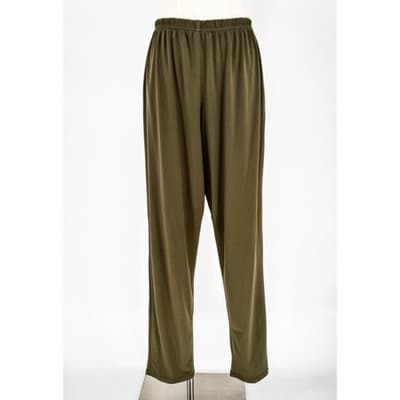 Planet by Lauren G Matte Jersey Slim Tapered Pants Thyme Green Size 1 S/M
