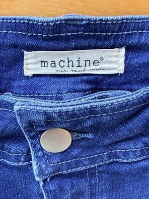 Machine Denim y2k Micro Mini Cargo Buckle Skirt Size M Medium EUC - Thumbnail 3