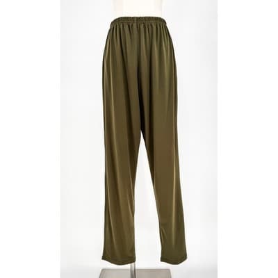 Planet by Lauren G Matte Jersey Slim Tapered Pants Thyme Green Size 1 S/M - Thumbnail 4