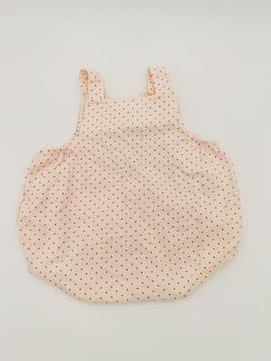 Vintage Buster Brown Baby Girl Bodysuit 3-6 Bubble Romper Red Striped Fruit USA - Thumbnail 2
