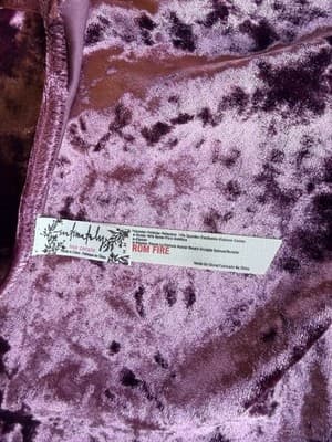 Free People Viper Slip Dress Womens M Raspberry Lace Velvet Bodycon Y2K Whimsy - Thumbnail 6
