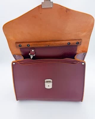 Occidental Leather Walkabout Briefcase Set Rare USA Made Tool Bag Phone Holster - Thumbnail 8