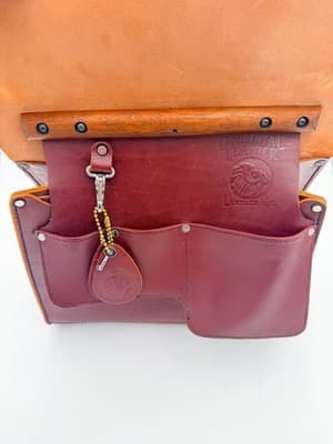 Occidental Leather Walkabout Briefcase Set Rare USA Made Tool Bag Phone Holster - Thumbnail 9