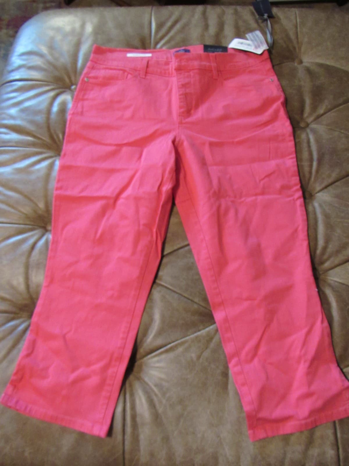 NWT NYDJ Ankle Hibiscus / Pink Slimming Fit Womens Size 12 (I99K) - Thumbnail 6