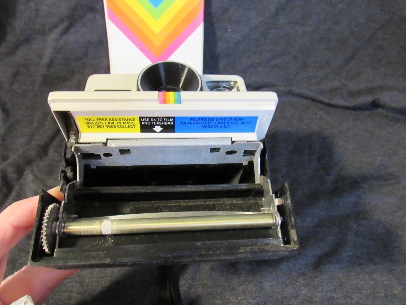 Vintage 1970s Polaroid OneStep Instant Land Camera White U41J - Thumbnail 4