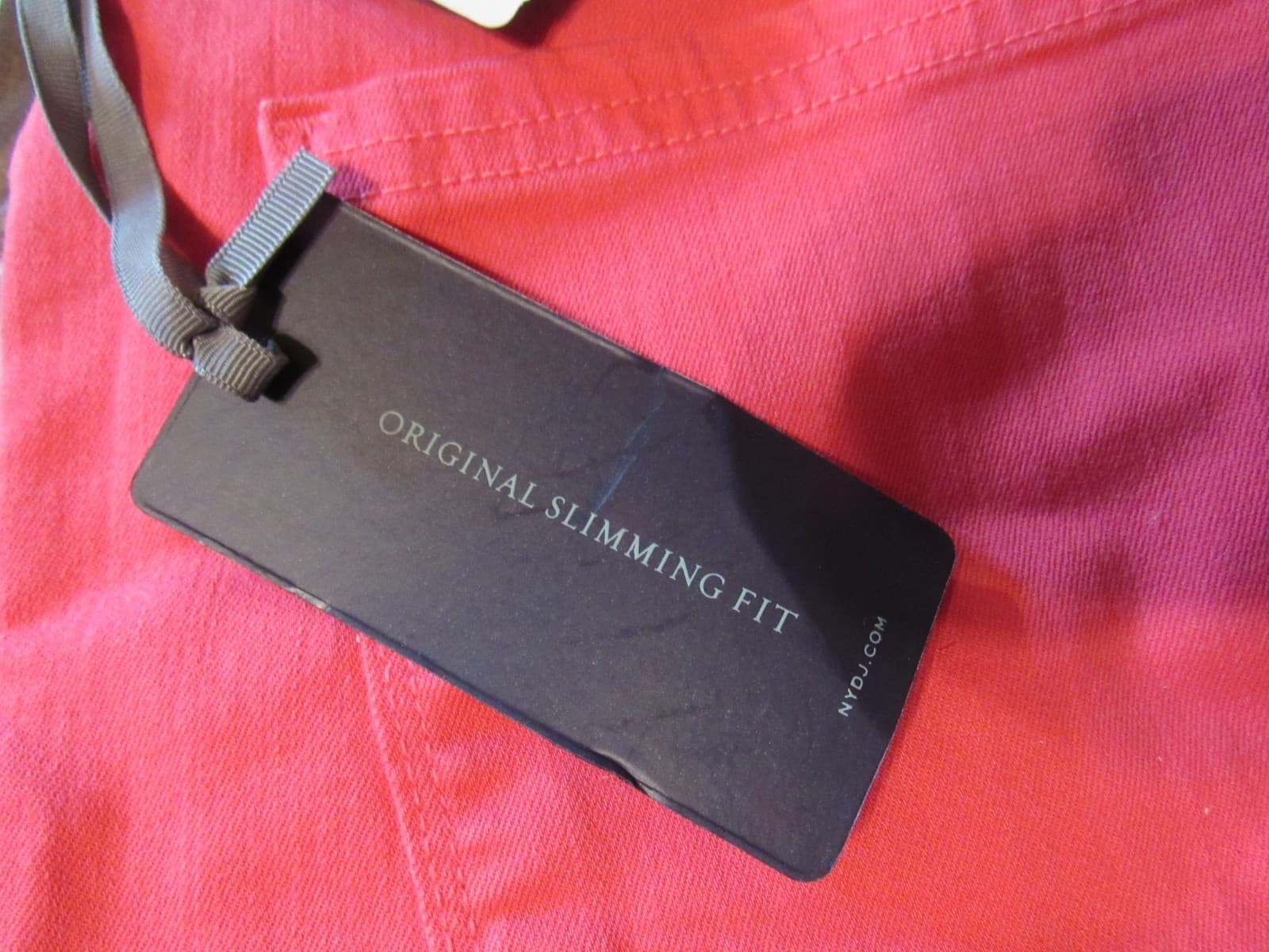 NWT NYDJ Ankle Hibiscus / Pink Slimming Fit Womens Size 12 (I99K) - Thumbnail 3