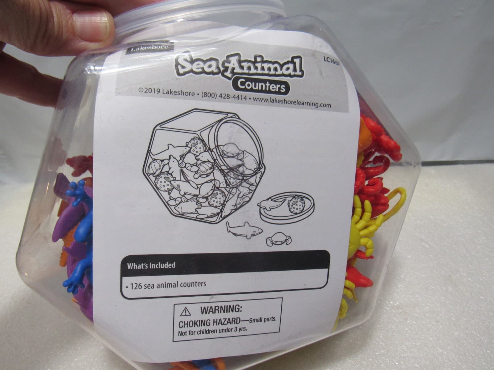 Lakeshore Sea Animal Counters Math Manulipitives Homeschool Pre School (W48J) - Thumbnail 5