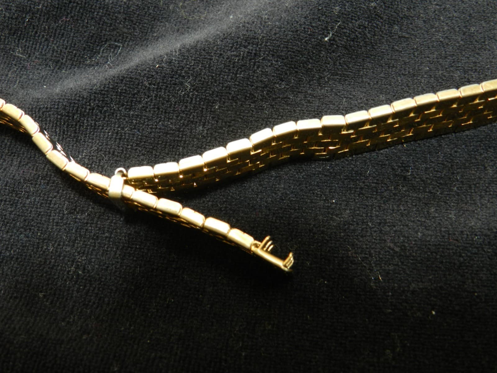 60's Vintage Stainless Steel Mesh 10KT GF Watch Band 15mm E68S - Thumbnail 5