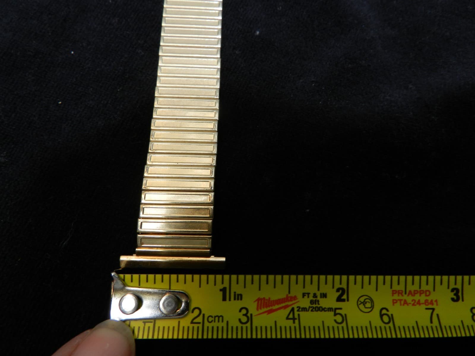 Vintage Champion Flex Stainless Steel 10KT GF Watch Band 19mm E70S - Thumbnail 8