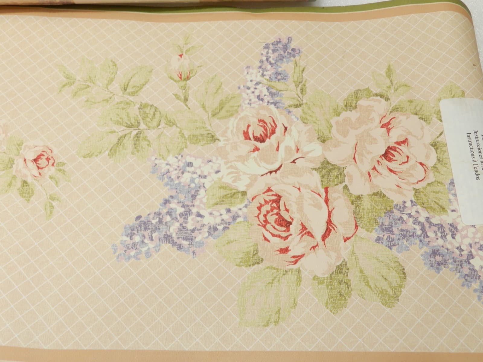 4 Vintage Retired Wallquest Prepasted Wallpaper Border S01285 Floral Pattern E71 - Thumbnail 2
