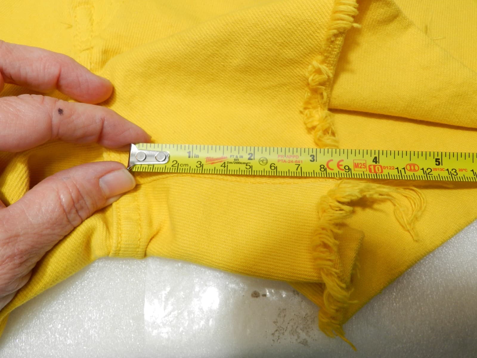 NWT Polo Ralph Lauren Womens Size 27 The Crosby Relaxed Denim Shorts Yellow E73K - Thumbnail 8