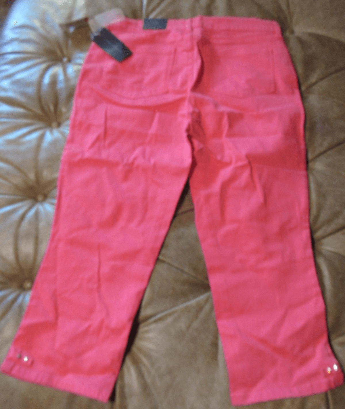 NWT NYDJ Ankle Hibiscus / Pink Slimming Fit Womens Size 12 (I99K) - Thumbnail 4
