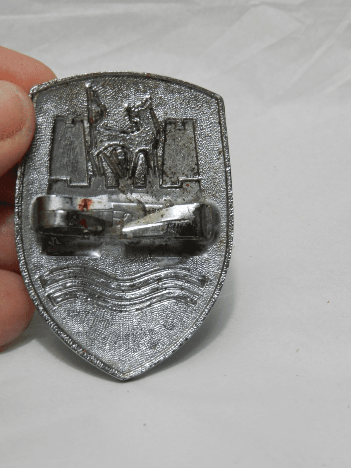 Vintage Volkswagen VW Wolfsburg Crest Hood Emblem Beetle (B5JJ? - Thumbnail 7