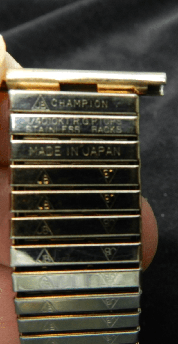 Vintage Champion Flex Stainless Steel 10KT GF Watch Band 19mm E70S - Thumbnail 4