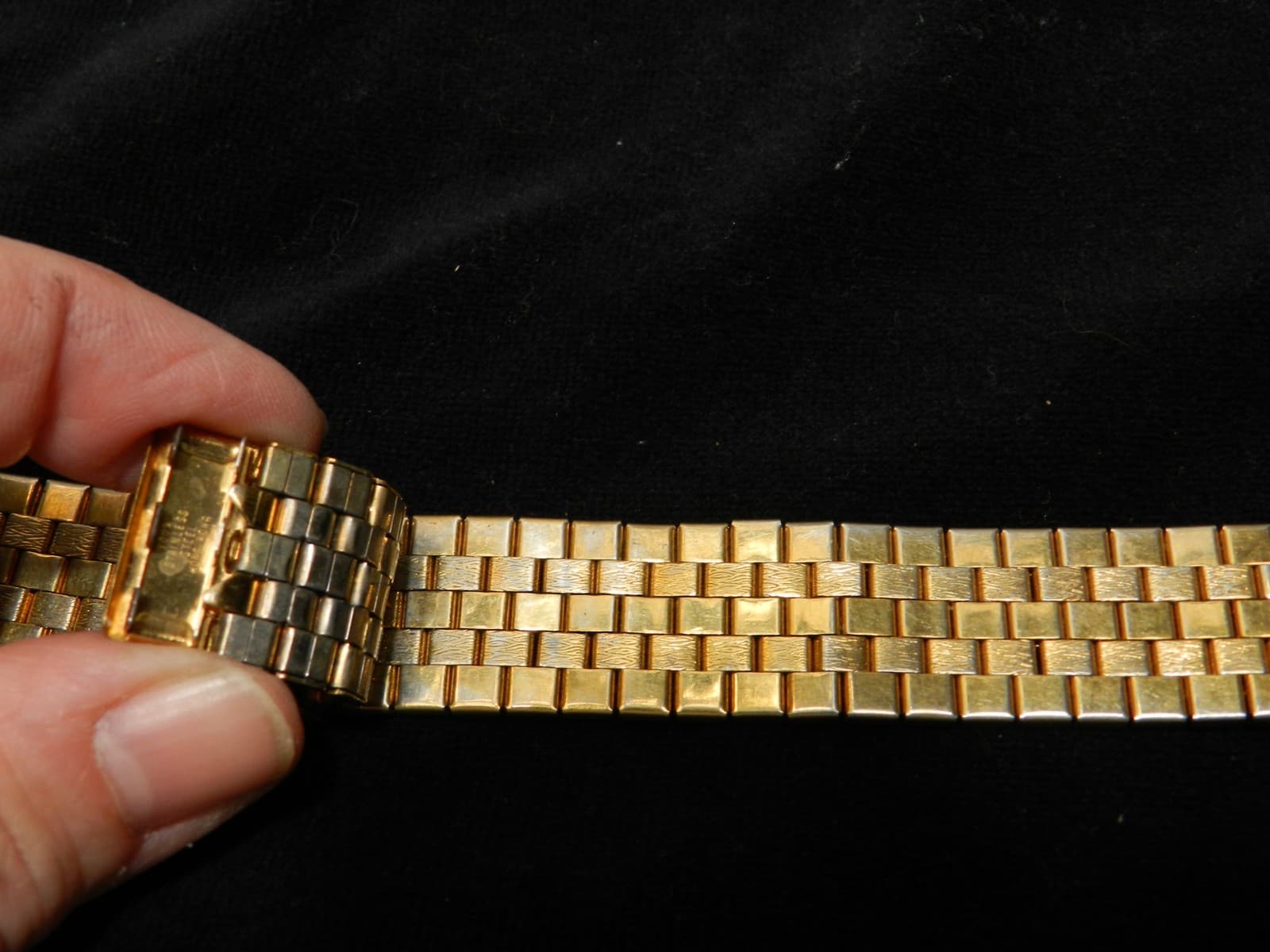 60's Vintage Stainless Steel Mesh 10KT GF Watch Band 15mm E68S - Thumbnail 4
